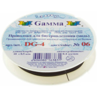 Проволока для бисера 0,4ммх10м черный №06 DG-4