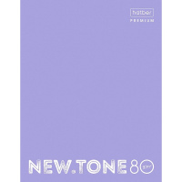 Тетрадь на кольцах А5 80л клетка "NEWtone Pastel Лаванда" глянцевая ламинация 80ТК5A1_05019/061925