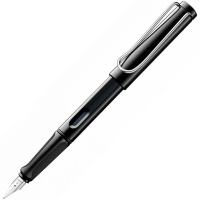 Ручка РП "Lamy Safari 019" F синяя, корпус черный, пластик 4000232
