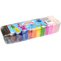 Пластилин воздушный 12 цветов 120гр. в пакете 34С 2228-08