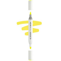 Маркер акриловый двусторонний "Сонет" горчичный, пулевидный наконечник/кисть 273-Y015