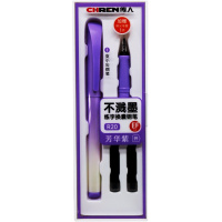 Ручка перьевая 0,38мм синяя, сиреневый корпус, 2 картриджа, 2 наконечника R20/11732-24