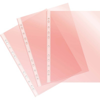 Набор перфофайлов "Премиум" А4+ 30мкм глянцевый красный 50шт/уп 013red