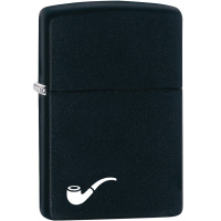 Зажигалка для трубок "Pipe" 36x12x56мм латунь/сталь, чёрная, матовая 218PL/564