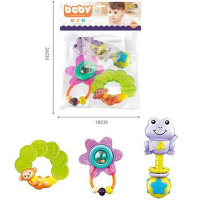 Набор погремушек 24х19см 3шт/уп., пластик 2299077/1110