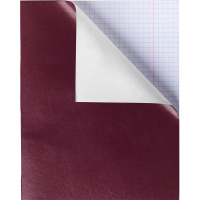 Тетрадь А5 48л клетка бордо бумвинил на скобе 48Т5бвB1/012837