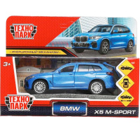 Машина "BMW X5 M-Sport" синяя, инерционная, металл 12см (открывающиеся двери) X5-12-BU