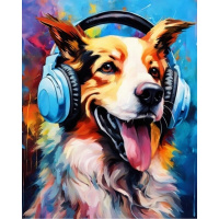 Живопись по номерам (акрил) 40х50см "Классная музыка" сложность 4, холст на подрамнике МСА2038