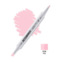 Маркер спиртовой двухсторонний "Sketchmarker" розовый SM-V134