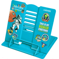 Подставка для книг металлическая "Mars Mission" 21х19см голубая, в пакете 8063104