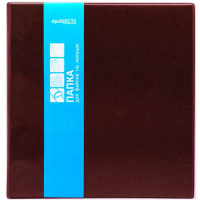 Папка на 4-х кольцах А5(23,5*25см) 30мм бордовая пвх 2115.К-203