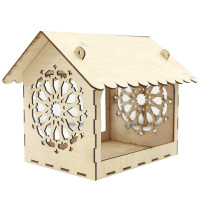 Заготовка для декорирования Кормушка для птиц №3, 23*21*27,3см, фанера 3мм