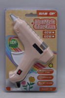 Пистолет клеевой электрический (40Вт) 17х14см диаметр 1,1см, бежевый корпус 11571-24