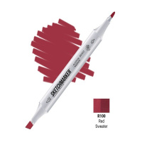 Маркер спиртовой двухсторонний "Sketchmarker" красный свитер SM-R100