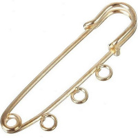 Булавка для подвесок 5см №01 под золото PO-050