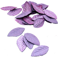 Листья декоративные 3,5см сиреневые 25шт/уп. Y9519-19