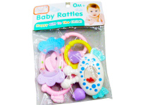 Набор погремушек 23х16см 5шт/уп., пластик Y7525-18