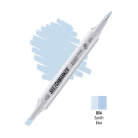 Маркер спиртовой двухсторонний "Sketchmarker" синий зенит SM-B54