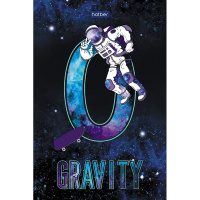 Блокнот А6 40л "Premium.Моя галактика" клетка гляневая ламинация, склейка, 3 дизайна 077047