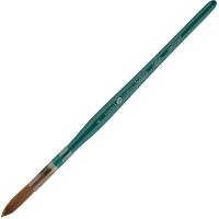 Кисть синтетика круглая №6 короткая ручка Ладога 265111/6