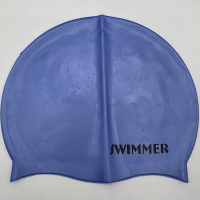 Шапочка для плавания 21,5см синяя 2039-292