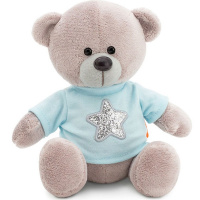 Медведь Топтыжкин "Звезда" 25см серый MA1993/25