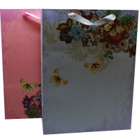 Пакет подарочный "Бабочки" 40х30х12см 4 цвета 11552-24