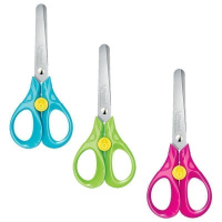Ножницы детские 13см "Security 3D" сталь, ручки прорезиненные, блокировка лезвий 473110/473190