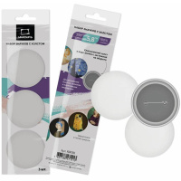 Набор холстов-значков круглые 5,6х5,6см 3шт. 100% хлопок 250г/м2 830311