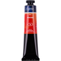 Краска акриловая 46мл красная туба Ладога 2204331