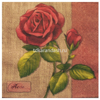 Набор салфеток для декупажа 33х33мм 15шт Цветы Y6785-18