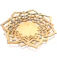 Заготовка для декорирования "Тарелка Лепесток" d-24см фанера 3мм 080017