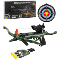 Арбалет с мишенью 51см пластик 3 стрелы на присосках 1808353/J1804B