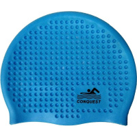 Шапочка для плавания 22см голубая 2039-288