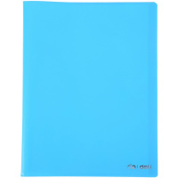 Папка 40 вкладышей "Rio" А4 мягкая обложка 0,2мм голубой EB00402