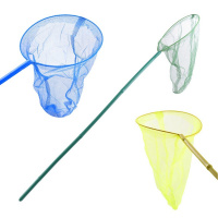 Сачок с бамбуковой ручкой L-100см, d-24см, 4 цвета Y3021-15