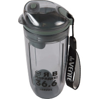 Бутылка-шейкер для воды 400мл "Force" 6х6х17,5см пластик, серая 8090204