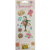 Наклейки со стразами  25х10см ассорти. Y7218-18