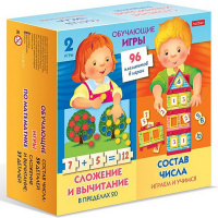 Игра обучающая 18х18см "Обучающие игры по математике" 96 элементов 075992