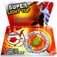 Волчок с запускным устройством 5,5см светящийся, пластик, 4 цвета Y11167-24