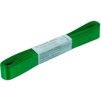 Лента упаковочная атласная 1,2см х 5,4м ярко-зеленая №090 AL-12P