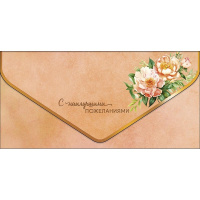 Конверт для денег "С Наилучшими пожеланиями" 190х93мм 1216.136