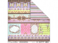 Бумага д/скрапбукинга 30.5x30.5см,бабочки, PSG(190)354