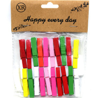 Прищепки 45мм ассорти 20 шт/уп. Y8182-19