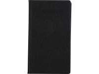 Визитница 180 визиток 10х18см пвх, черная E5783