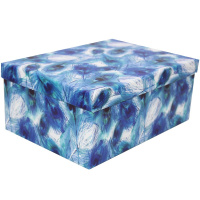 Коробка подарочная "Перья" 28х21х12,5см картон M10-119