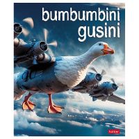 Тетрадь А5 48л клетка "Brain rot content" на скобе 5 дизайнов 48Т5В1/093131