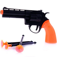 Пистолет 19х10х3см с пластиковыми пулями на присоске 3шт, пластик 6788-16