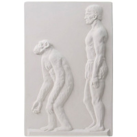 Панно "Шимпанзе и Человек" 28,5х44х3м 80-855