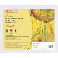 Холст на картоне, 24х30см 100% хлопок, мелкое зерно, 280г/м2 DK13701